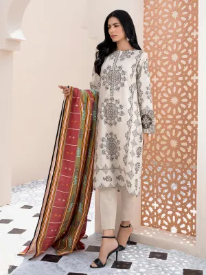 3 Piece Embroidered Khaddar Suit