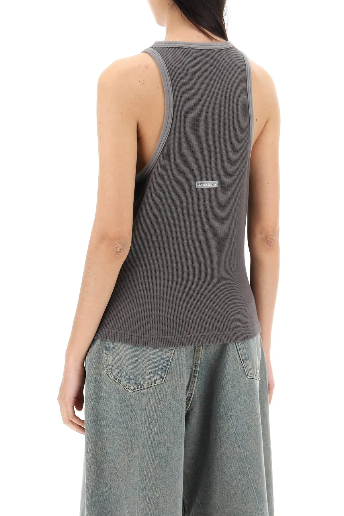 ACNE STUDIOS cotton waffle tank top