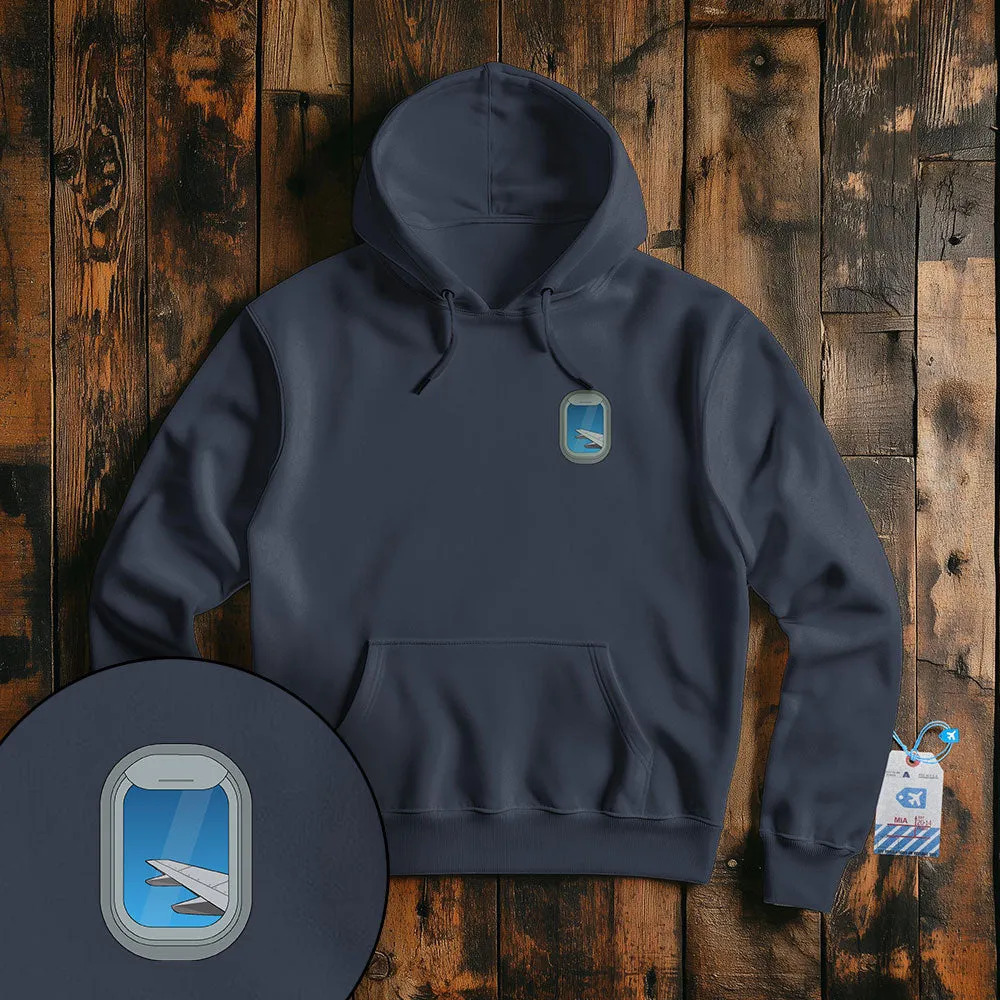 Airplane Window Wing Tiny - Pullover Hoodie