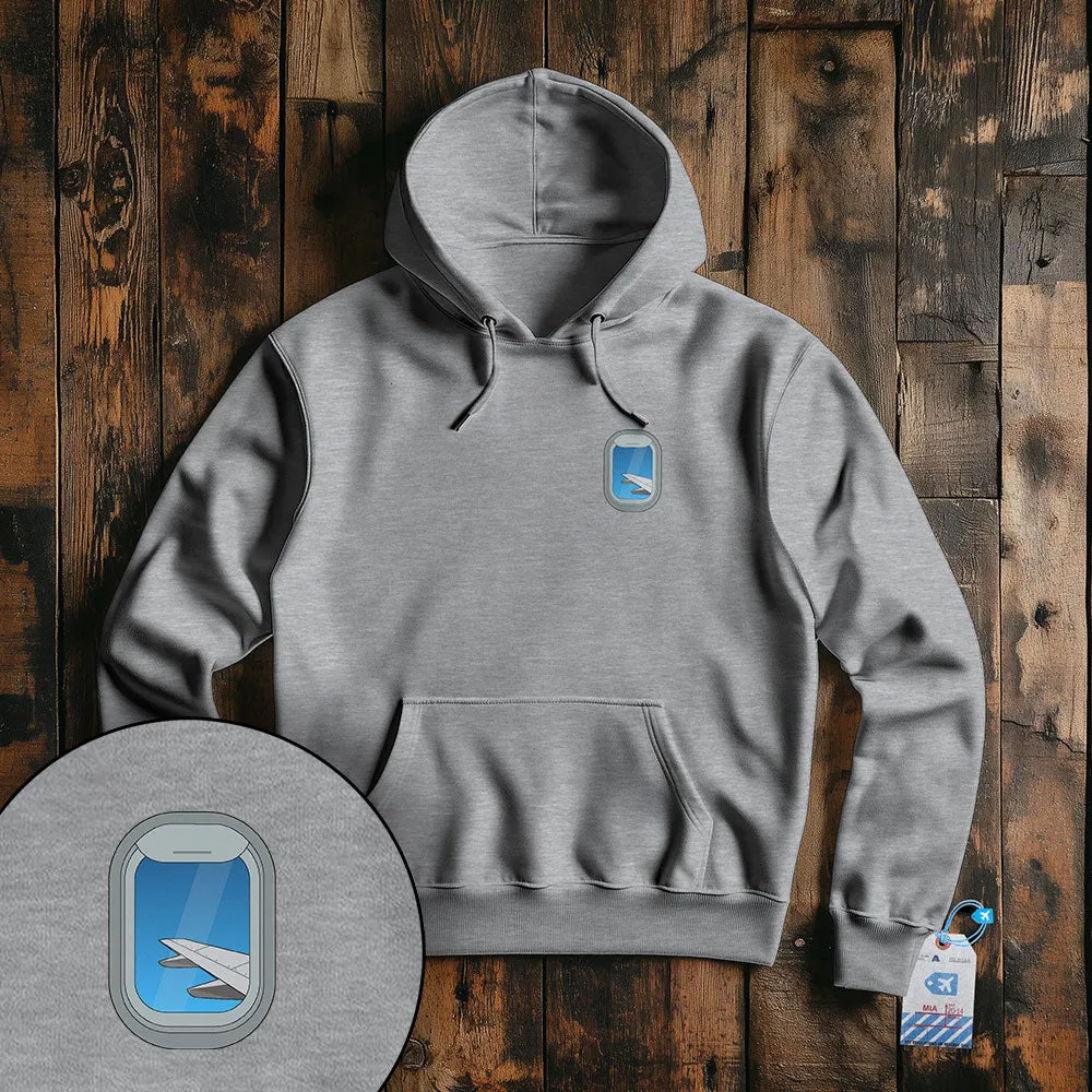 Airplane Window Wing Tiny - Pullover Hoodie