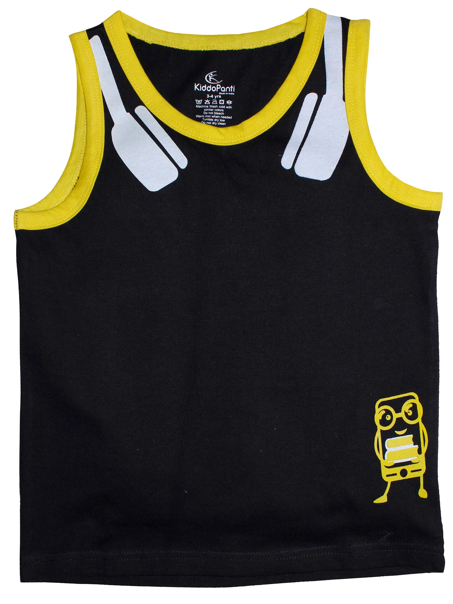 Boys Cotton Sleeveless T-Shirt -Pack of 2