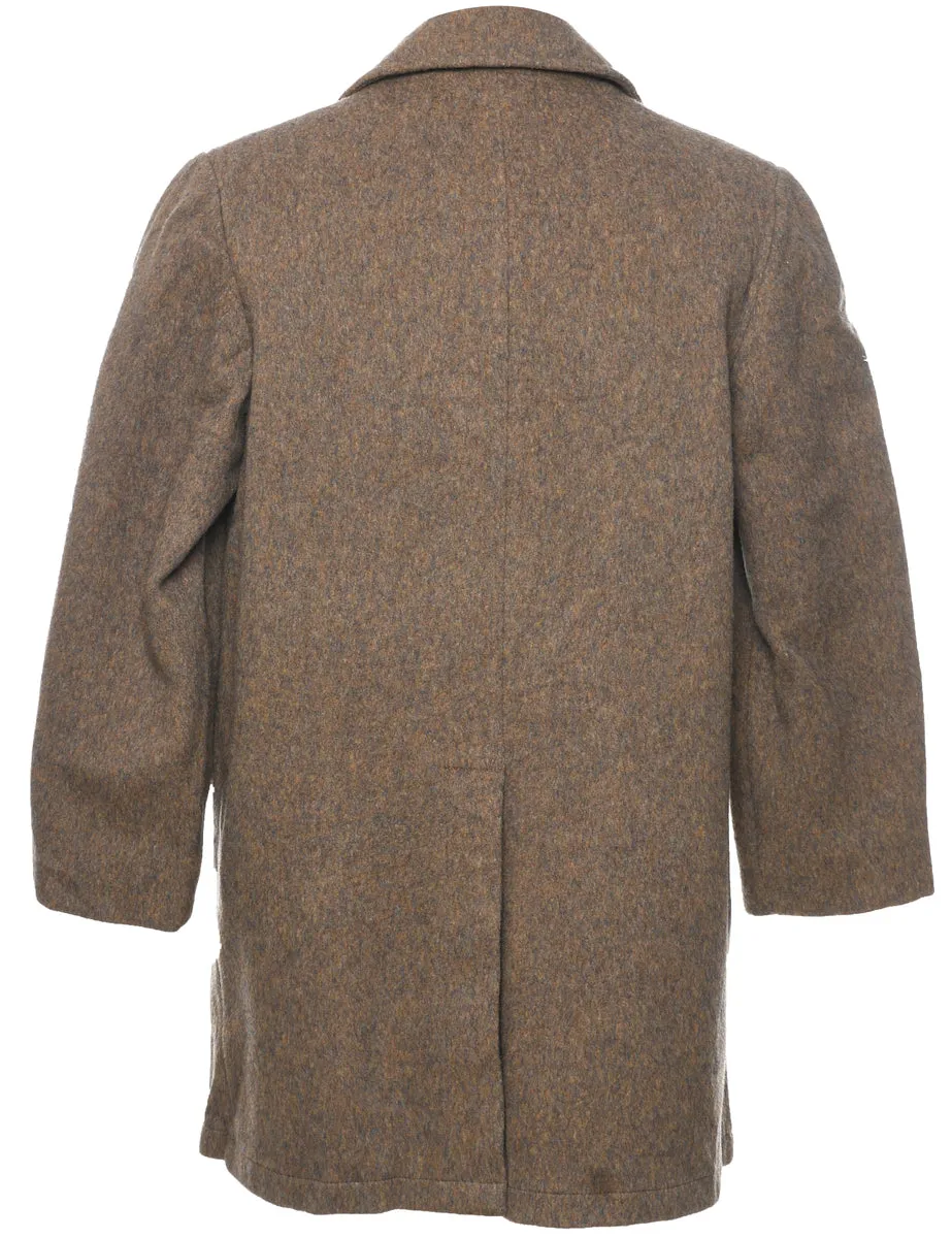 Brown Wool Coat - M