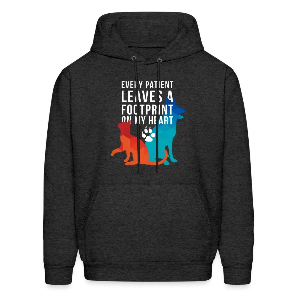 Every patient leaves a footprint on my heart Men's Hoodie