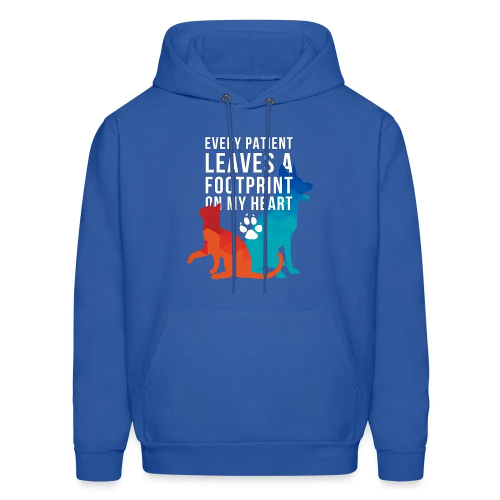 Every patient leaves a footprint on my heart Men's Hoodie