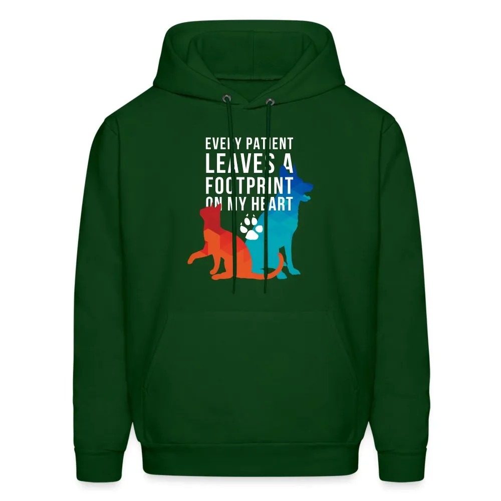 Every patient leaves a footprint on my heart Men's Hoodie