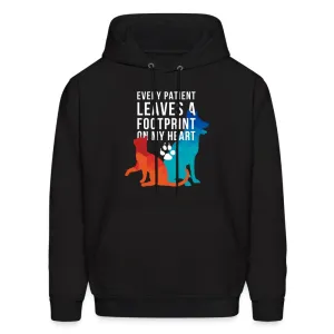 Every patient leaves a footprint on my heart Men's Hoodie