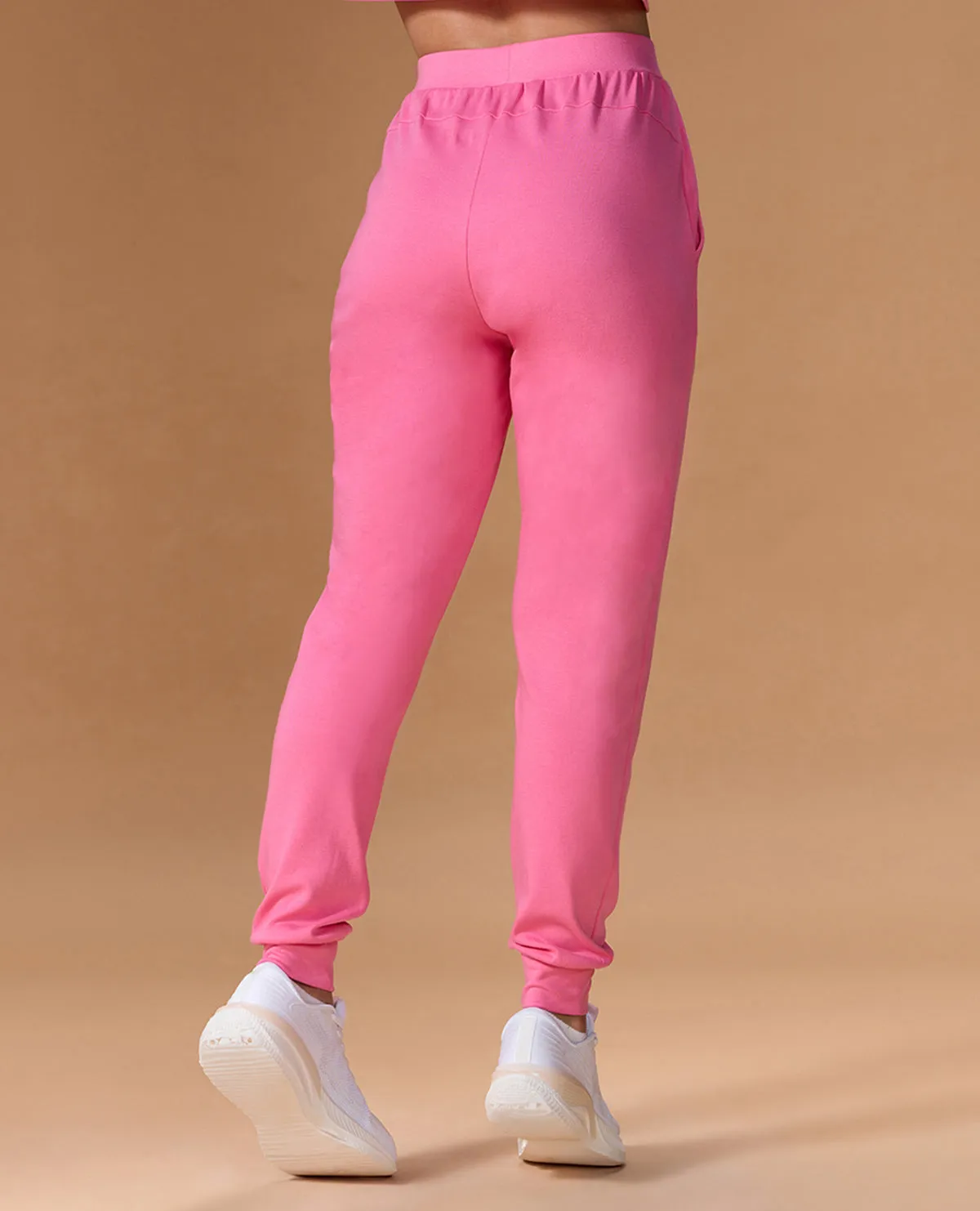 Extra Soft Cotton Track Pants Pink