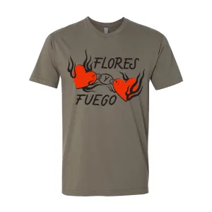 Flores y Fuego - Logo - Grey - T-Shirt