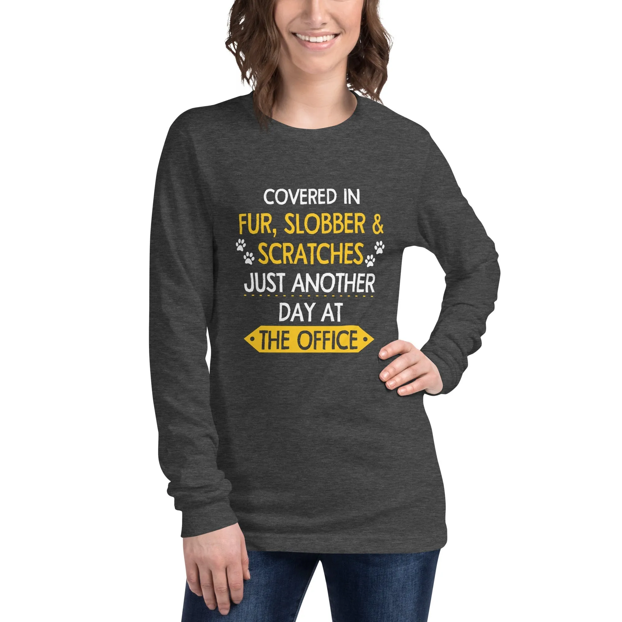 Fur, Slobber, Scratches Women's Premium Long Sleeve T-Shirt