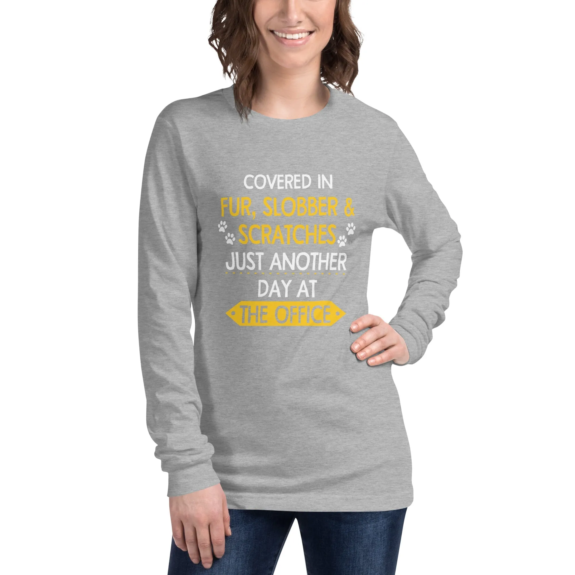 Fur, Slobber, Scratches Women's Premium Long Sleeve T-Shirt