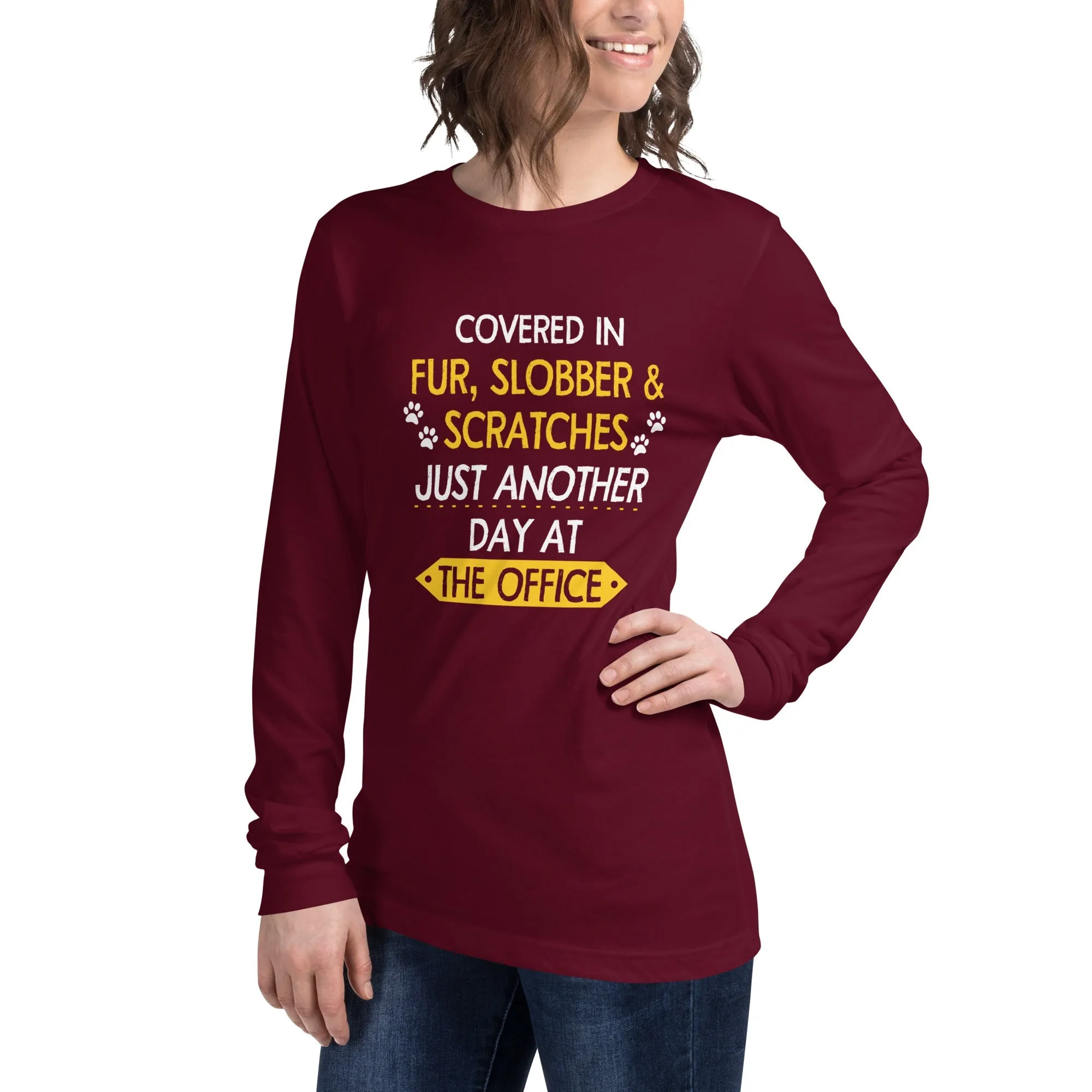 Fur, Slobber, Scratches Women's Premium Long Sleeve T-Shirt