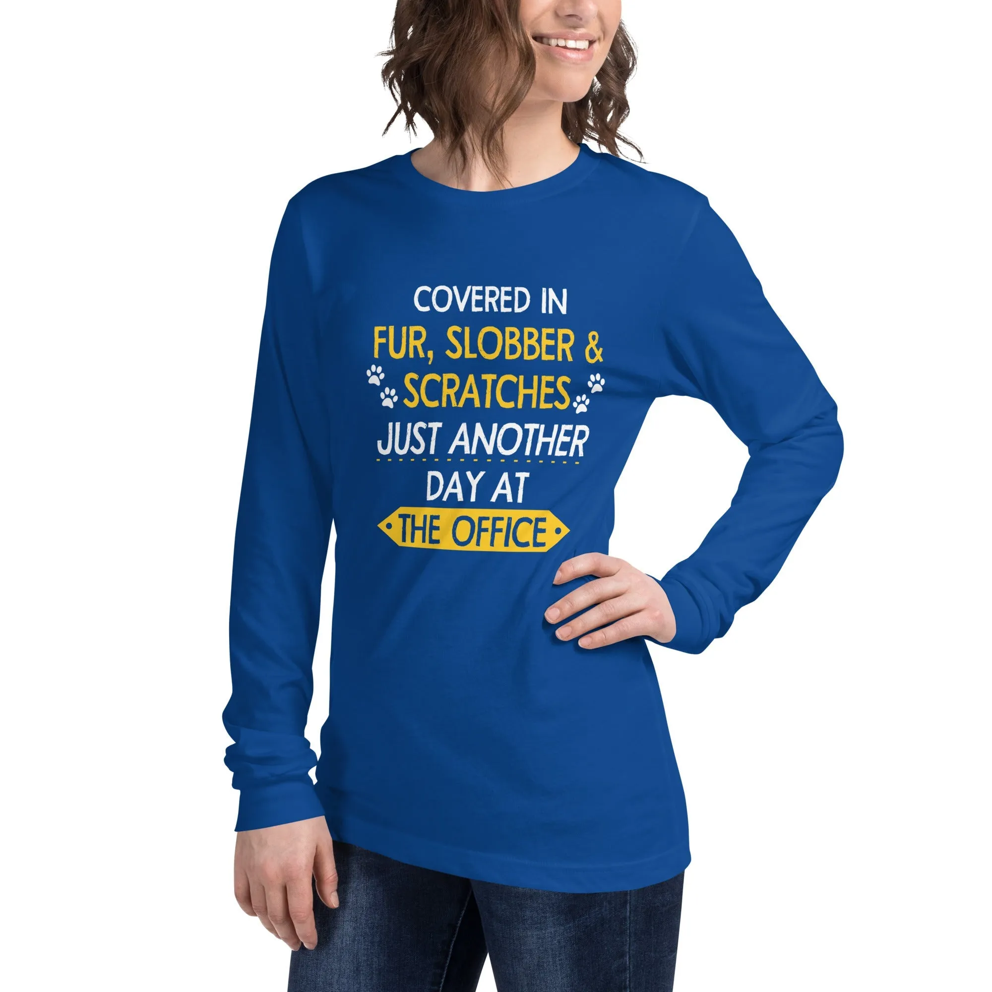 Fur, Slobber, Scratches Women's Premium Long Sleeve T-Shirt