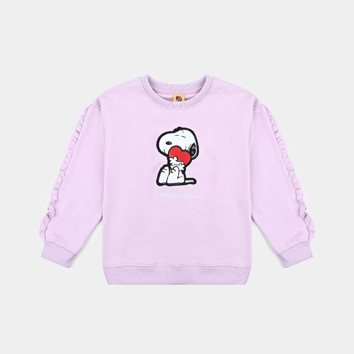 Girls Cotton Terry Sweatshirt A Perfect Friend