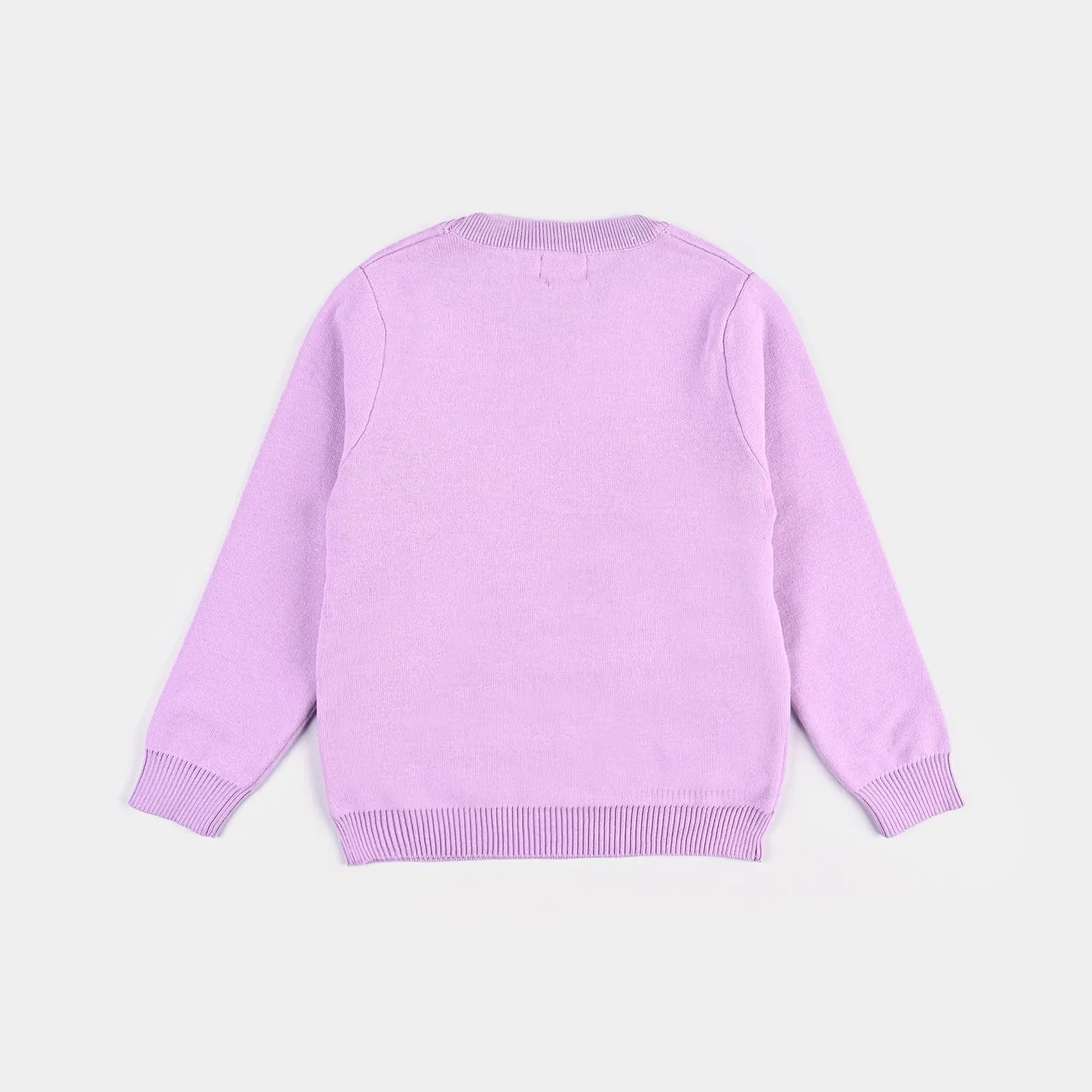 Girls Knitted Sweater - Purple