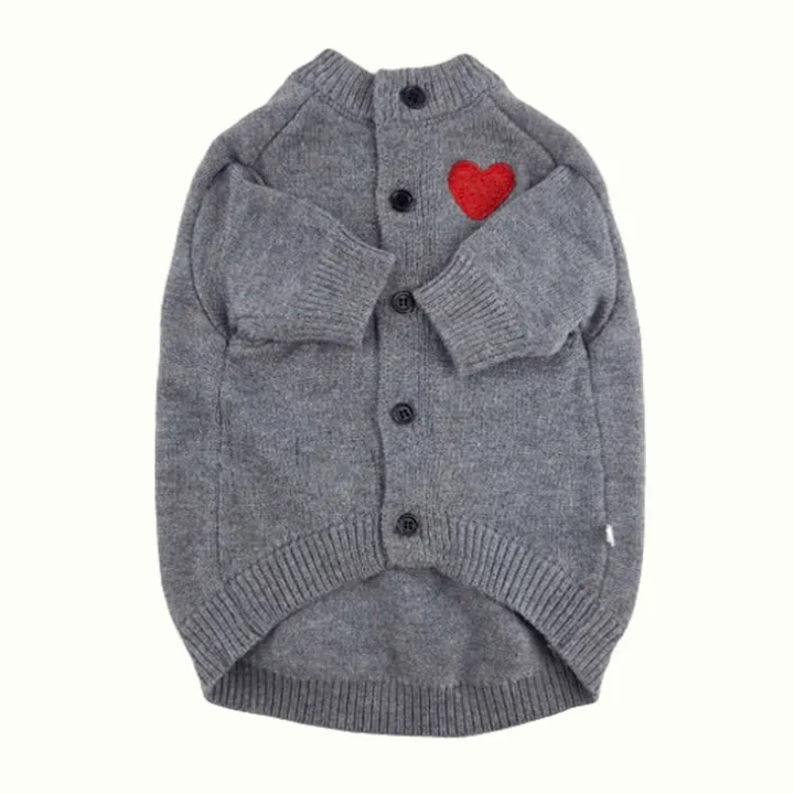 Heart Pet Knitted Cardigan Sweater