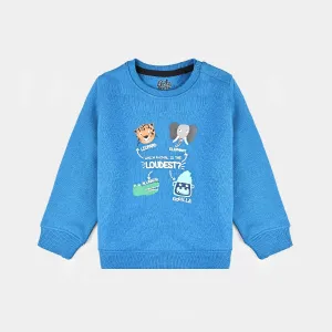 Infant Boys Cotton Terry Sweatshirt Loudest-Blue