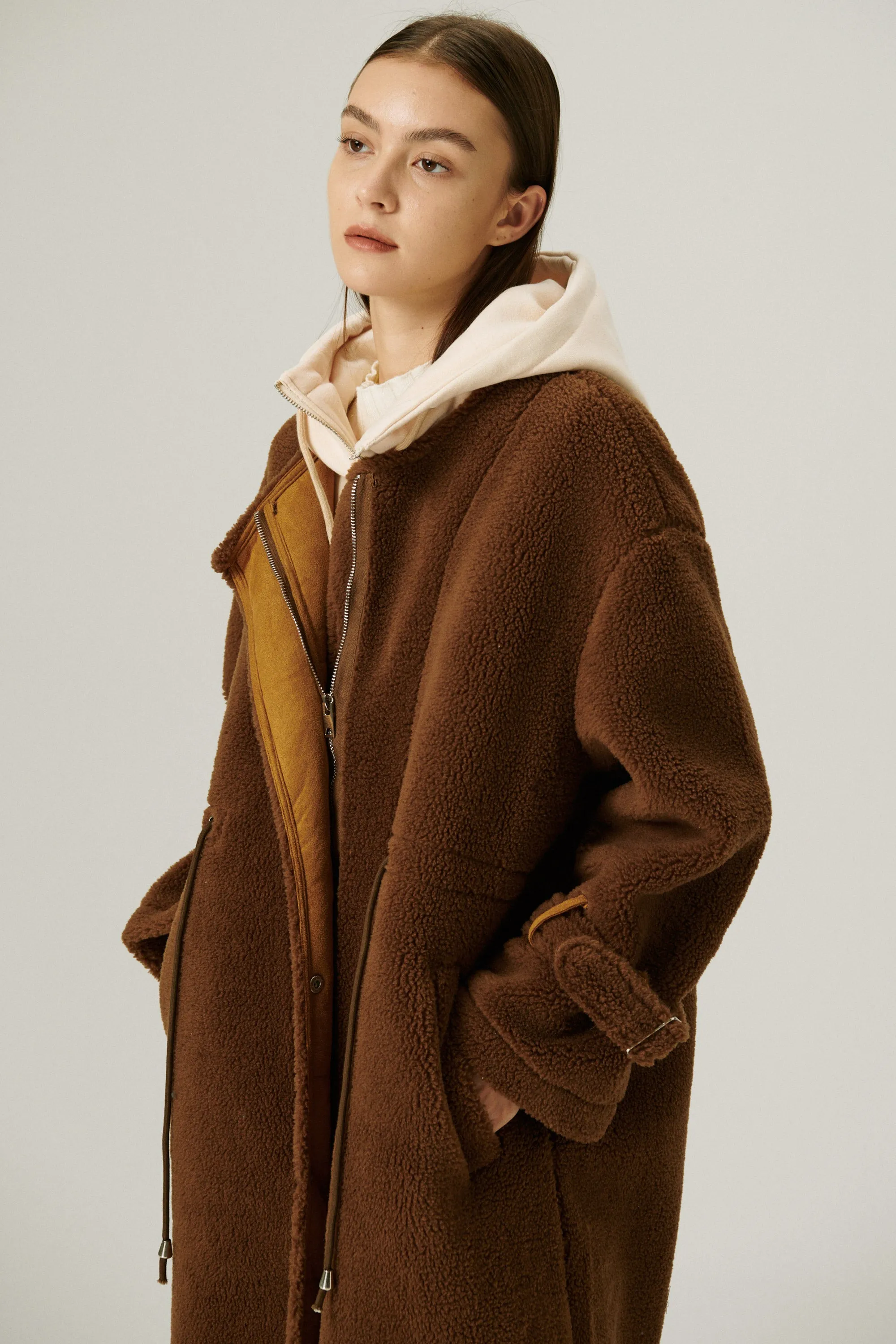 Joe Hood Layered Teddy Coat