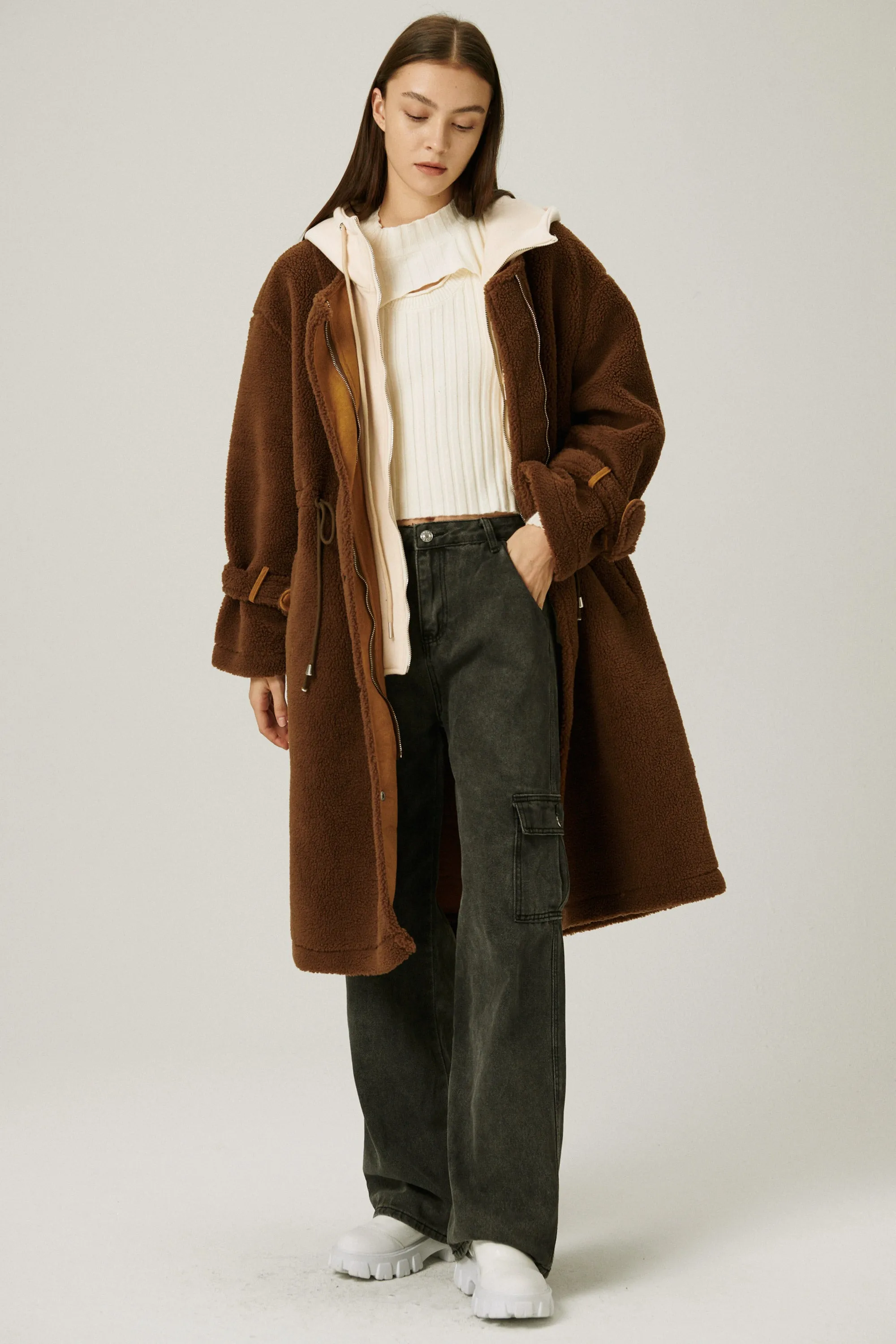 Joe Hood Layered Teddy Coat