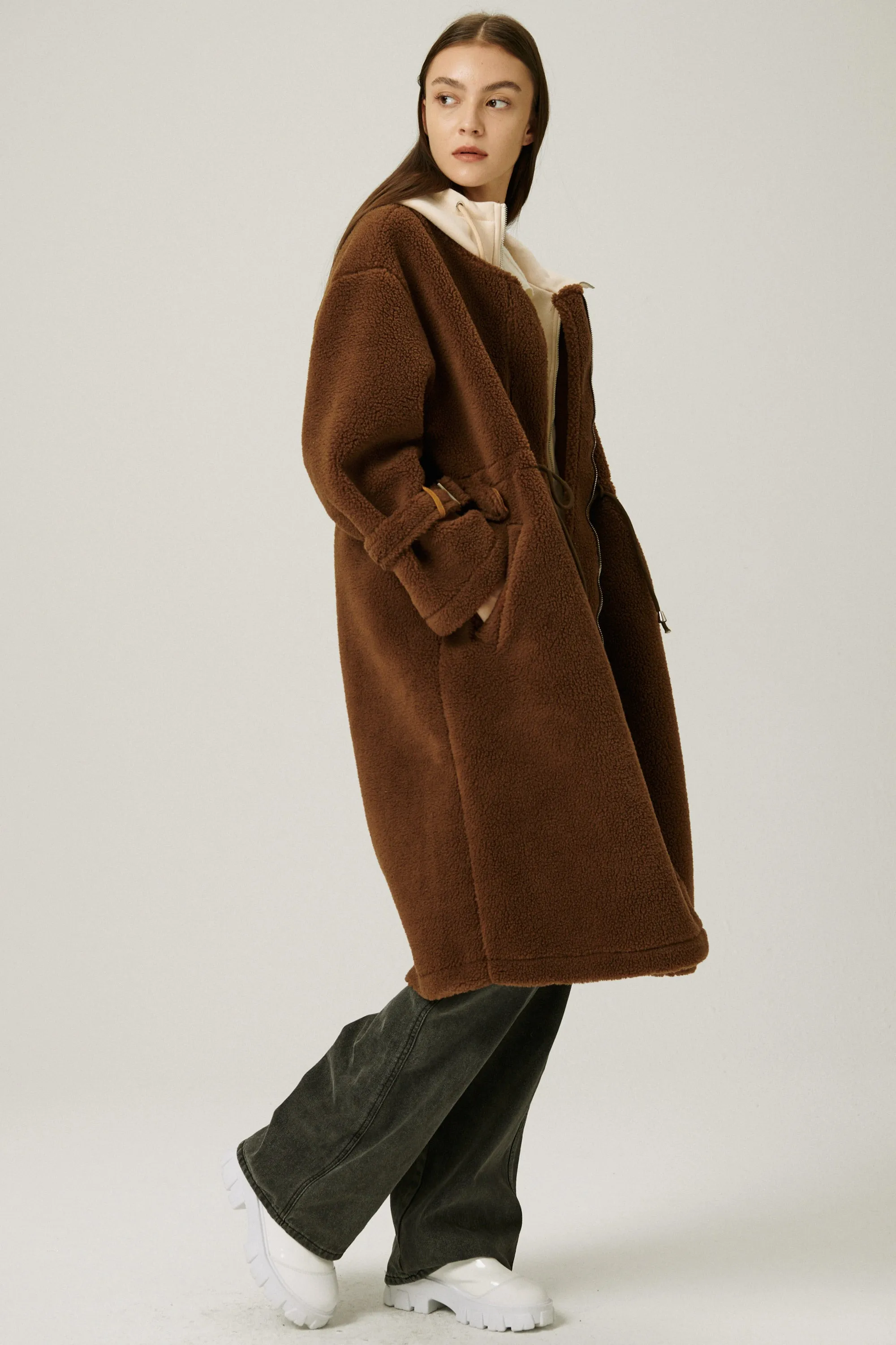 Joe Hood Layered Teddy Coat