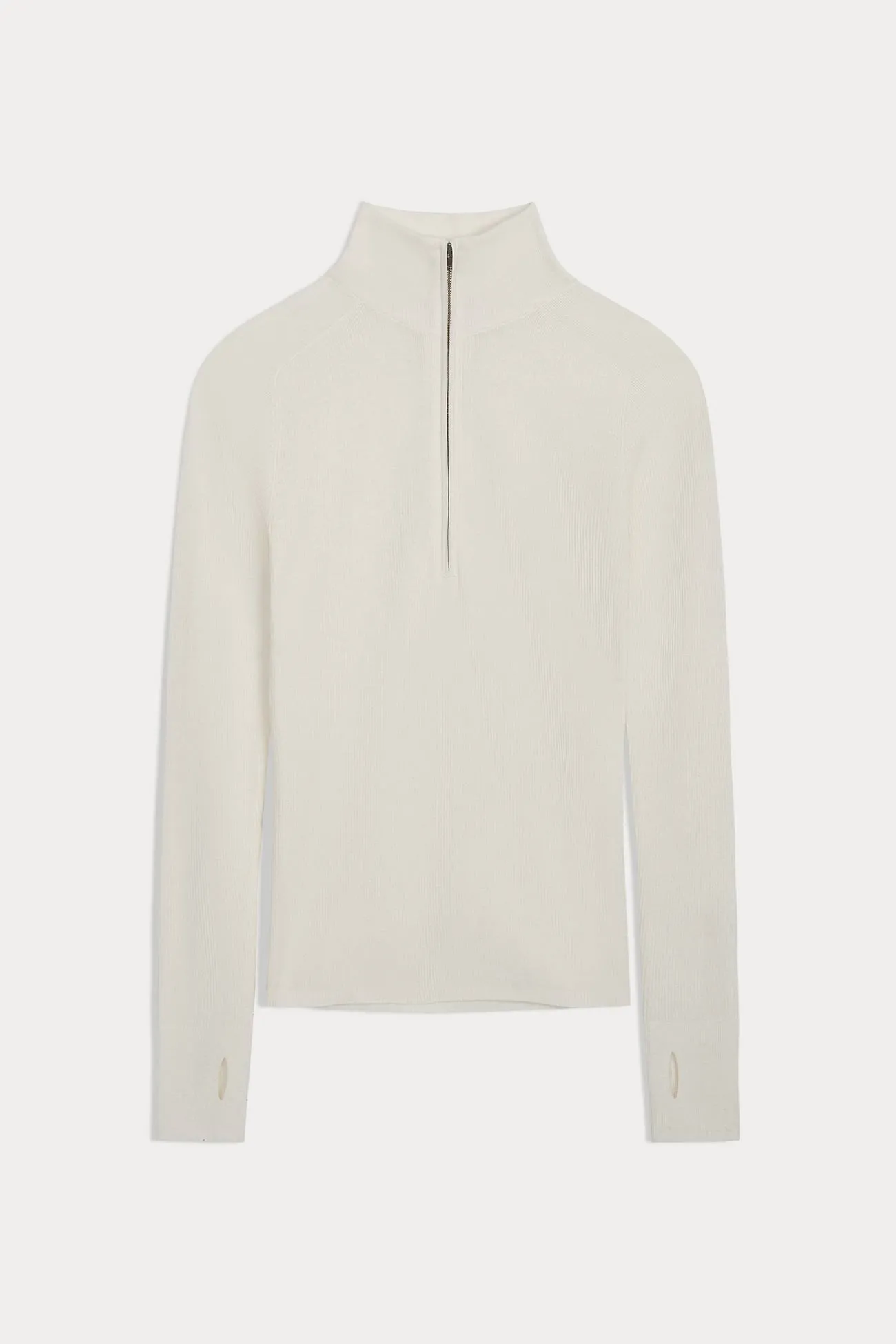 JULIETTE FITTED CASHMERE QUARTER-ZIP