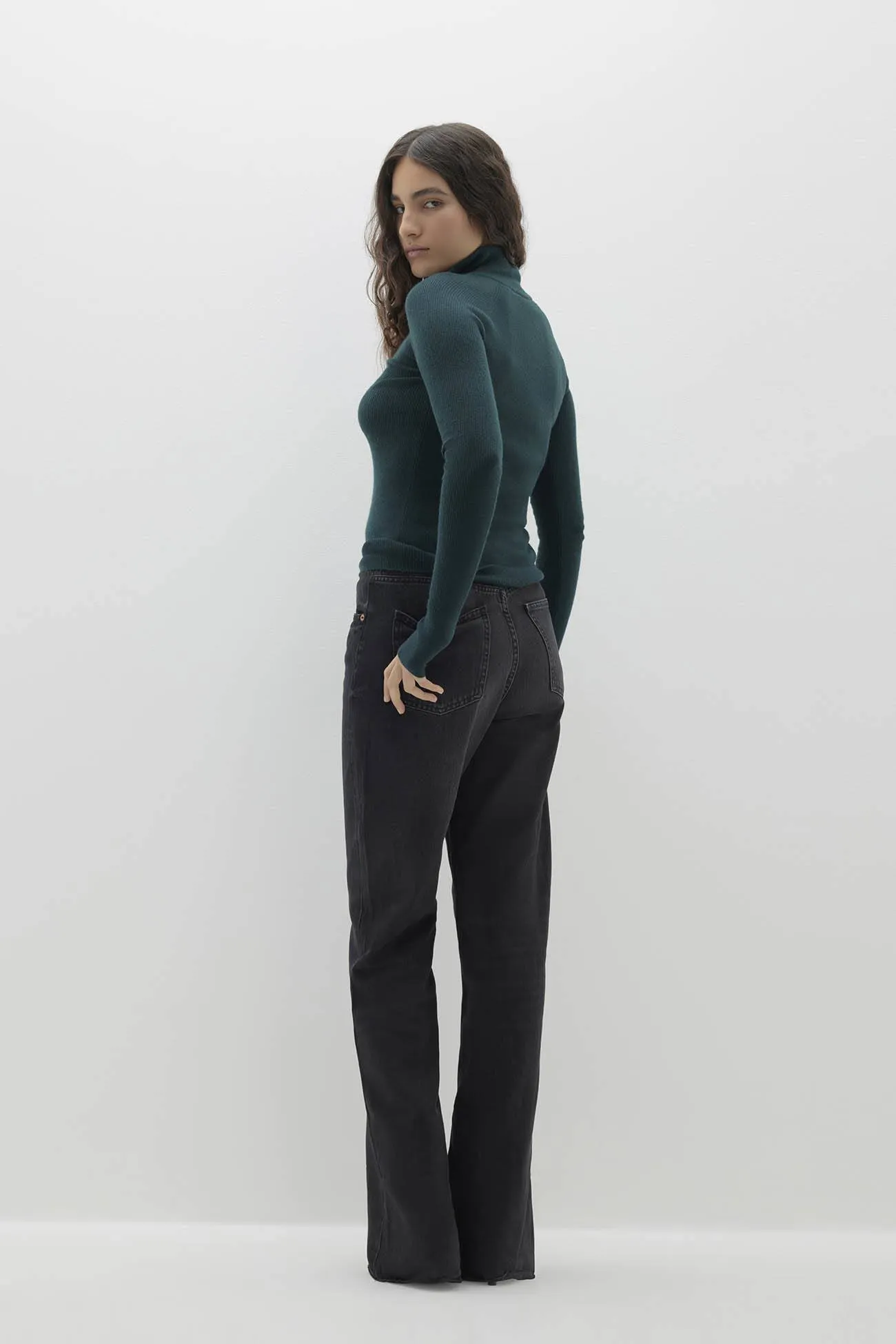 JULIETTE FITTED CASHMERE QUARTER-ZIP