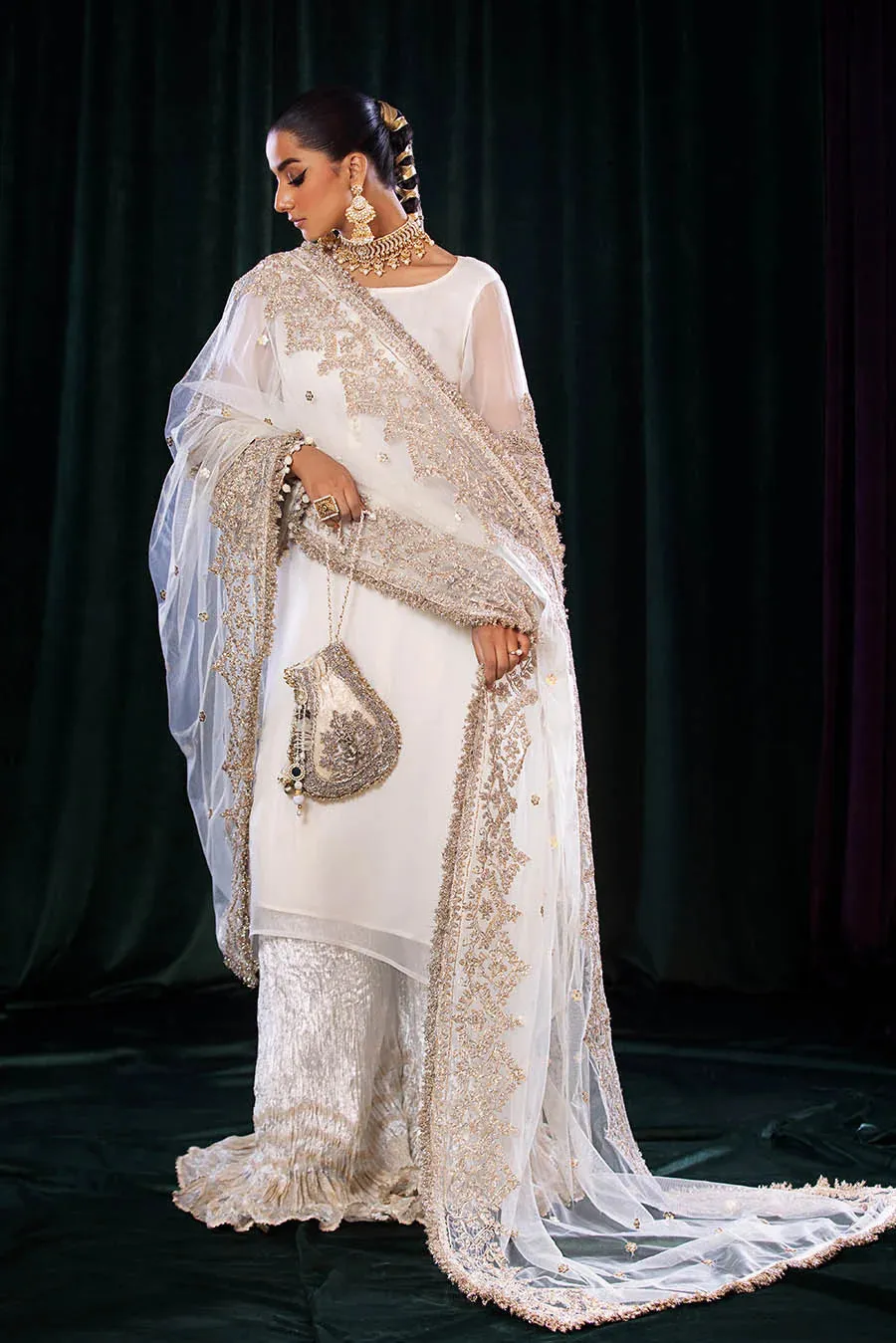 Khuda Baksh - P-255 Ready To Wear - WHITE