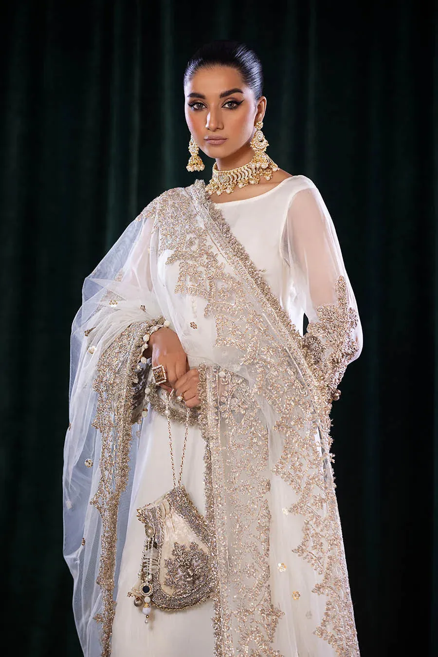 Khuda Baksh - P-255 Ready To Wear - WHITE