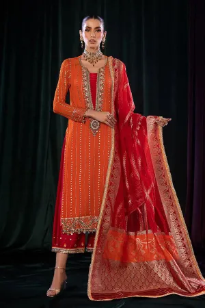 Khuda Baksh - P-257 Ready To Wear - ORANGE