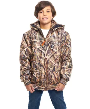 Kid's Mossy Oak Evolton Insulated Tanker Jacket Shadow Grass Blades