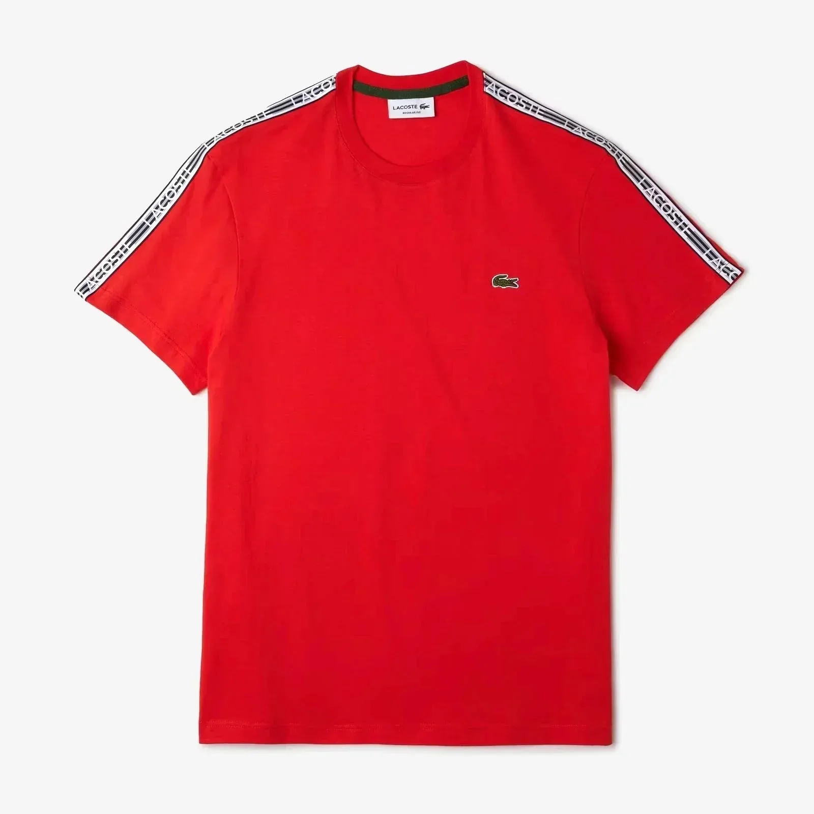 Lacoste Regular Fit Logo Stripe T-Shirt