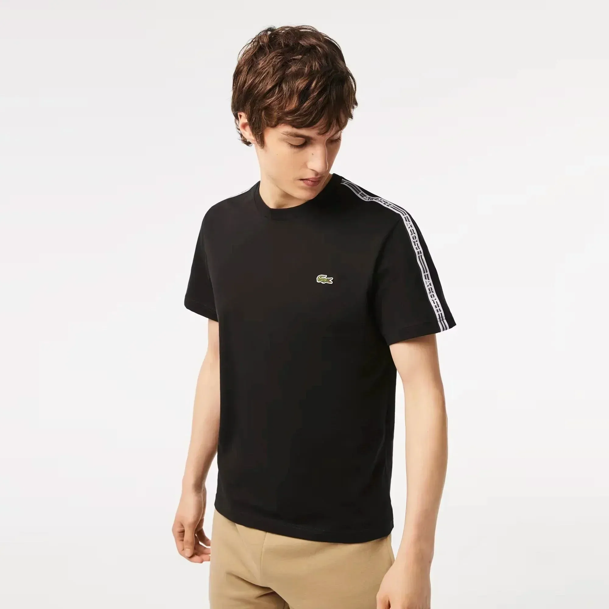 Lacoste Regular Fit Logo Stripe T-Shirt