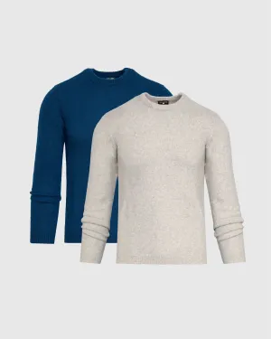 Light Fiord Marled Crew Neck Sweater 2-Pack