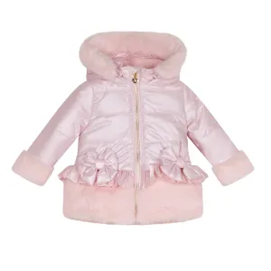 Little A - Faux fur padded jacket, pink, Honey