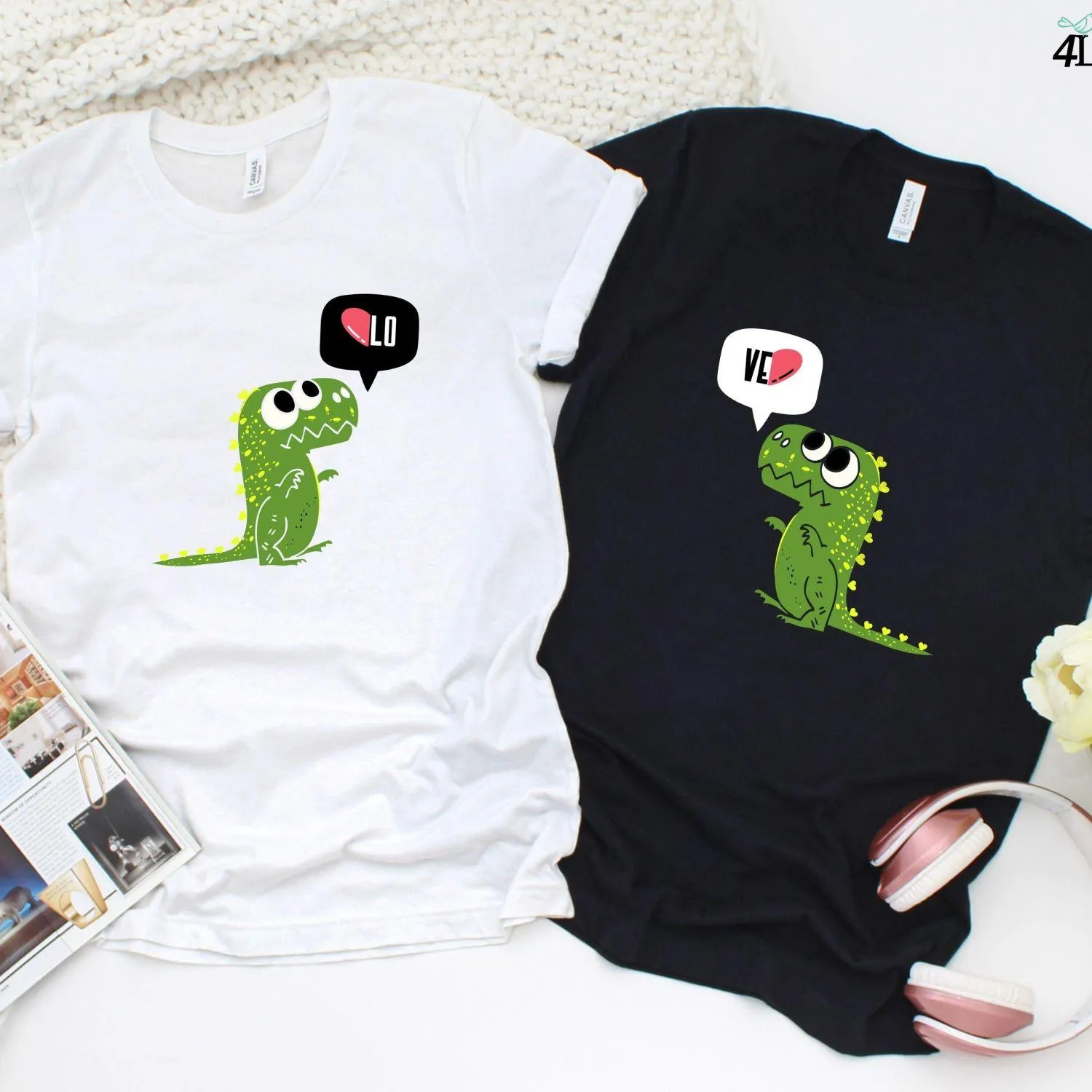 LO & VE Dinosaur Matching Outfits - Ideal Couples' Get-up Gift!