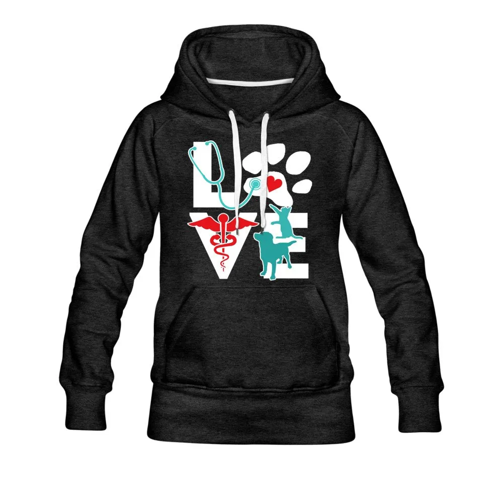 Love Dog and Cat Women’s Premium Hoodie