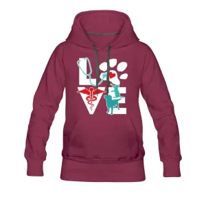 Love Dog and Cat Women’s Premium Hoodie