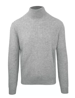 Malo Elegant Wool Cashmere Turtleneck Sweater