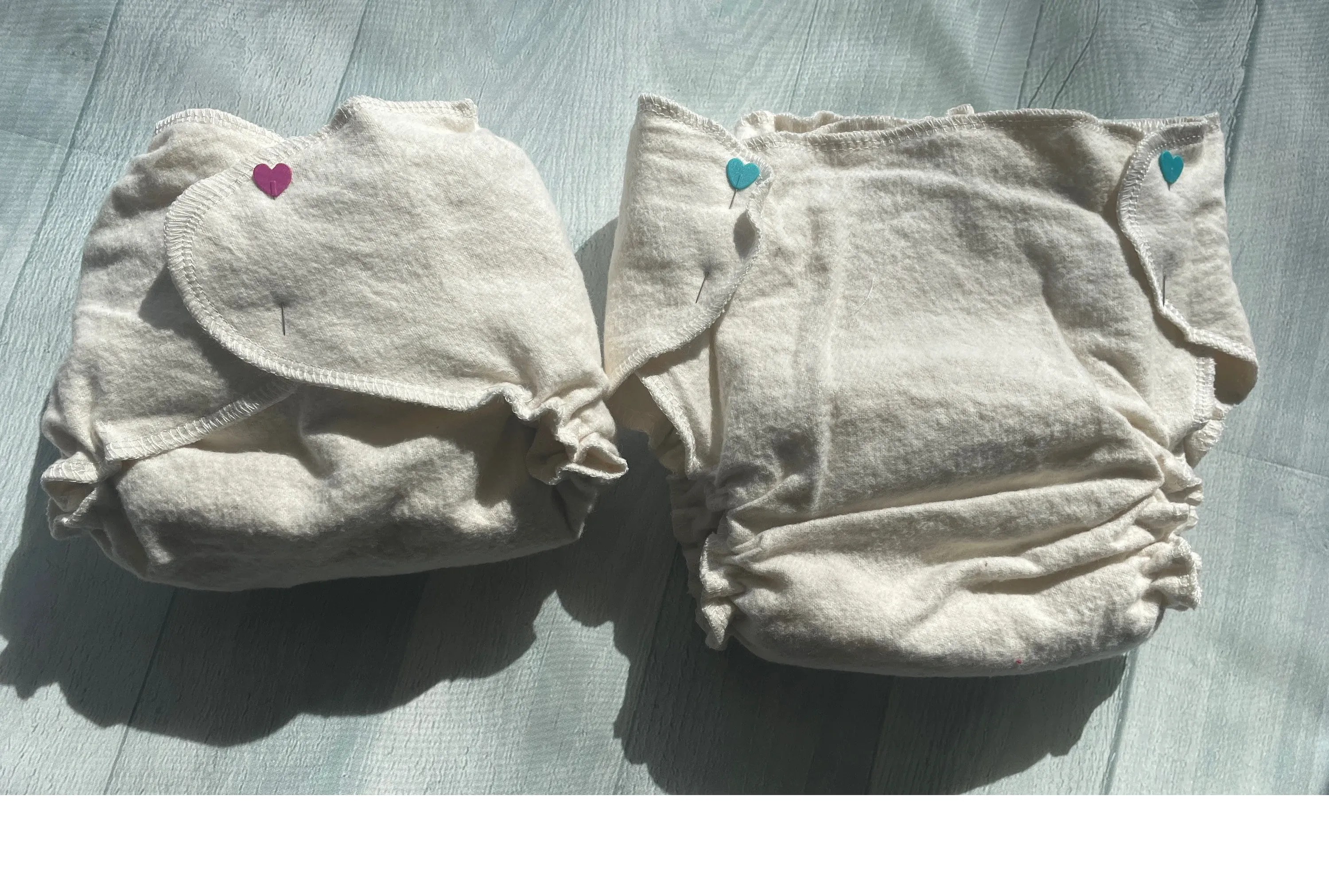 MamaBear Quick Dry ONE SIZE Fitted Diaper - Natural Cotton Flannel or Organic Bamboo Fleece - You choose closure