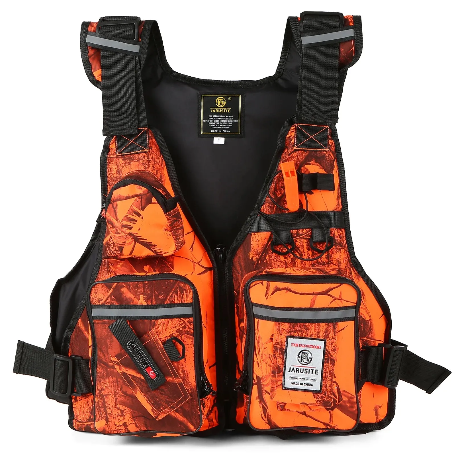 Men Professional Life Jacket Buoyancy Suit Portable Fishing Vests Multi-Pockets Waterproof Sea Fishing Adjustable Vest 2022 New