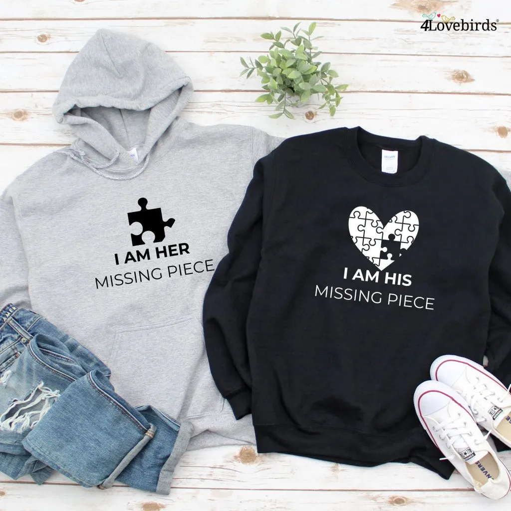 Missing Piece Puzzle Inspired His & Hers Matching Outfits for Couples