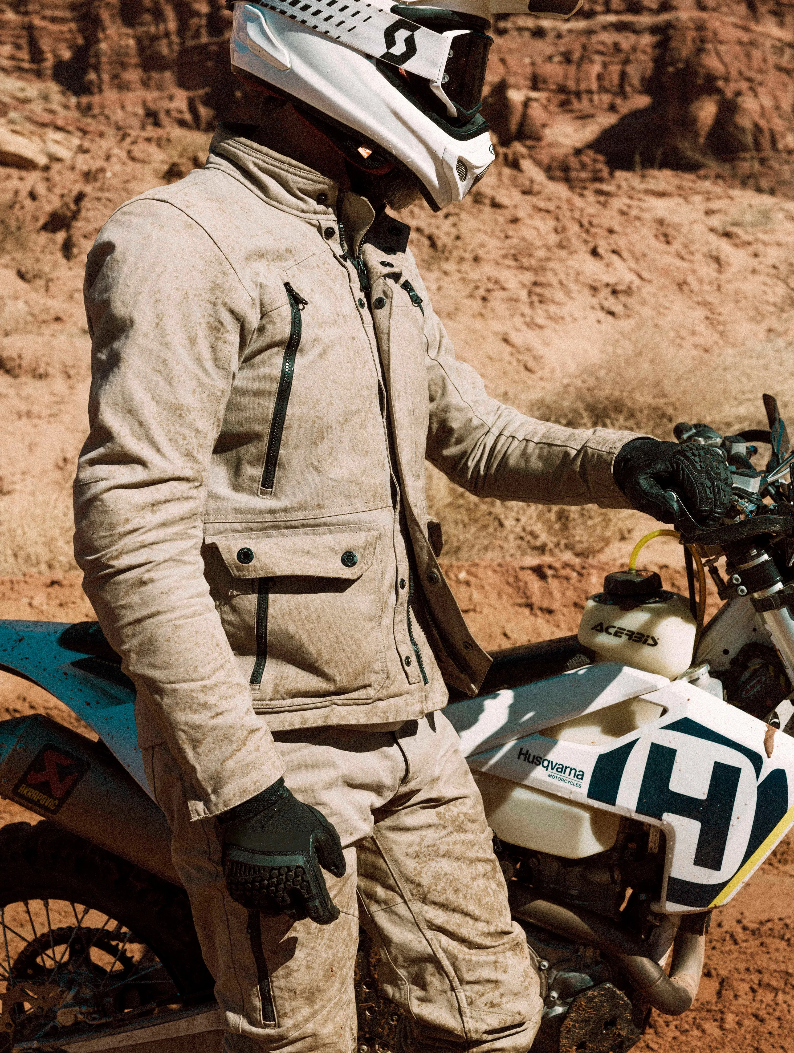 Mojave Motorcycle Jacket - Dark Sand