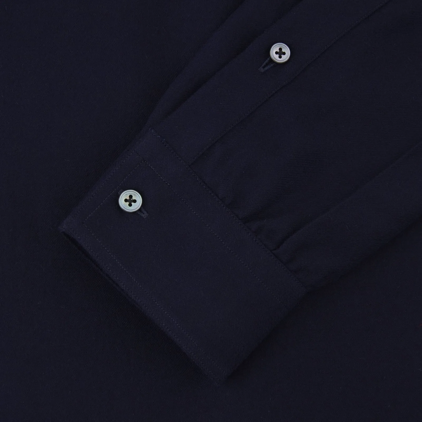 Navy Cashmere Cotton Shirt