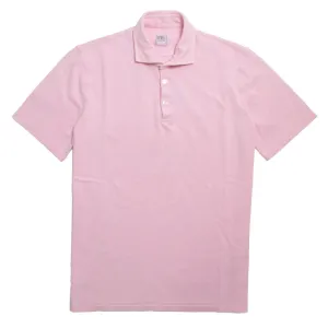 Pink 100% Cotton Pique Polo Shirt