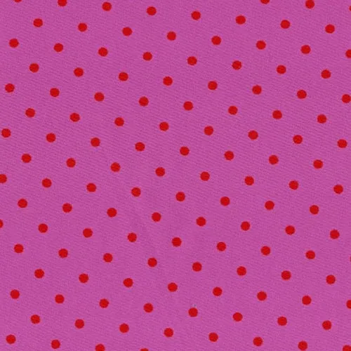 Pink & Red Polyester/Lycra Swimwear 1/8" Dot Print - 10 Yard Lot | SKU 4931 #S27