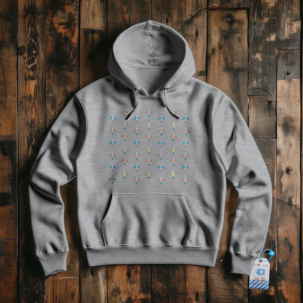 Planes Grey Sky - Pullover Hoodie