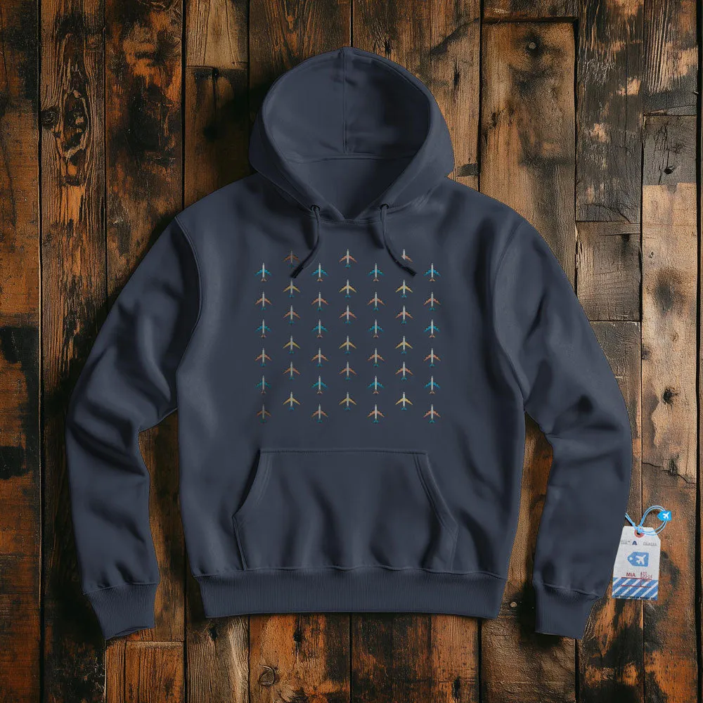 Planes Grey Sky - Pullover Hoodie