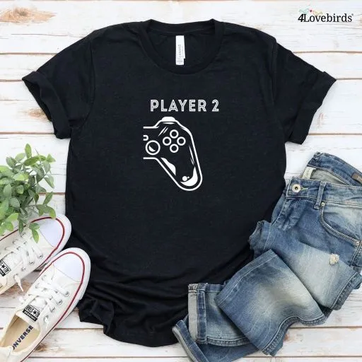 Player 1 & Player 2 Matching Outfits - Perfect Gift for Gaming Couples & Geek Lovers