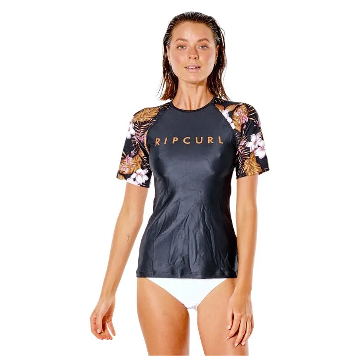 Rip Curl Womens Playabella Relaxed Short Sleeve Rash Vest