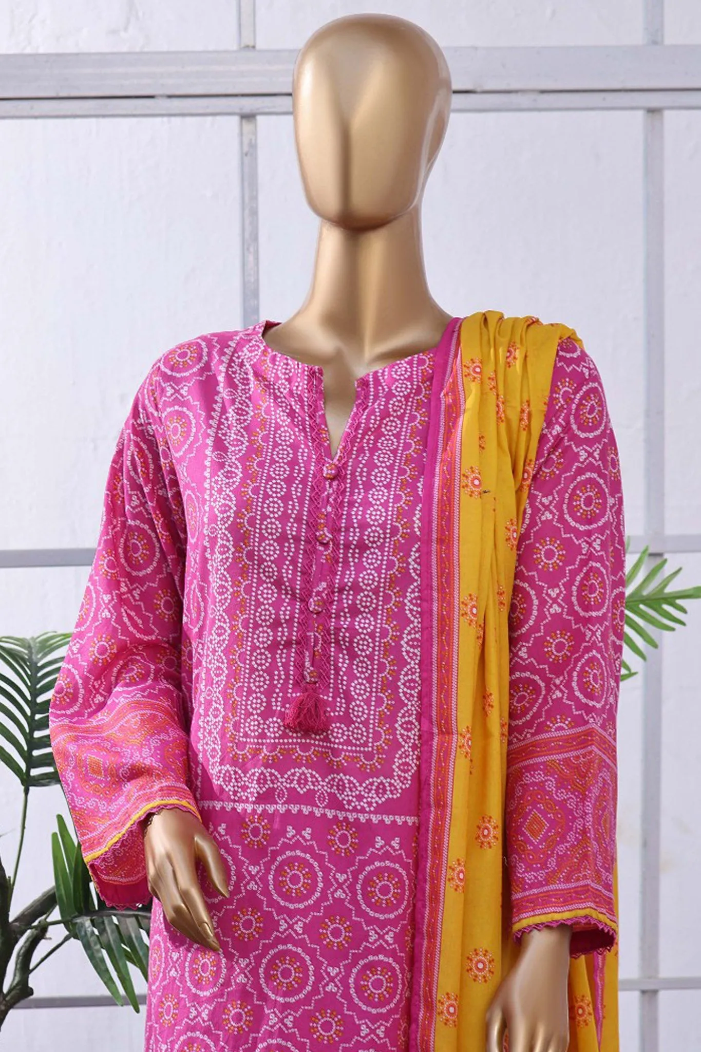 Sada Bahar Stitched 3 Piece Printed Lawn Vol-08 Collection'2024-PL-300-Magenta