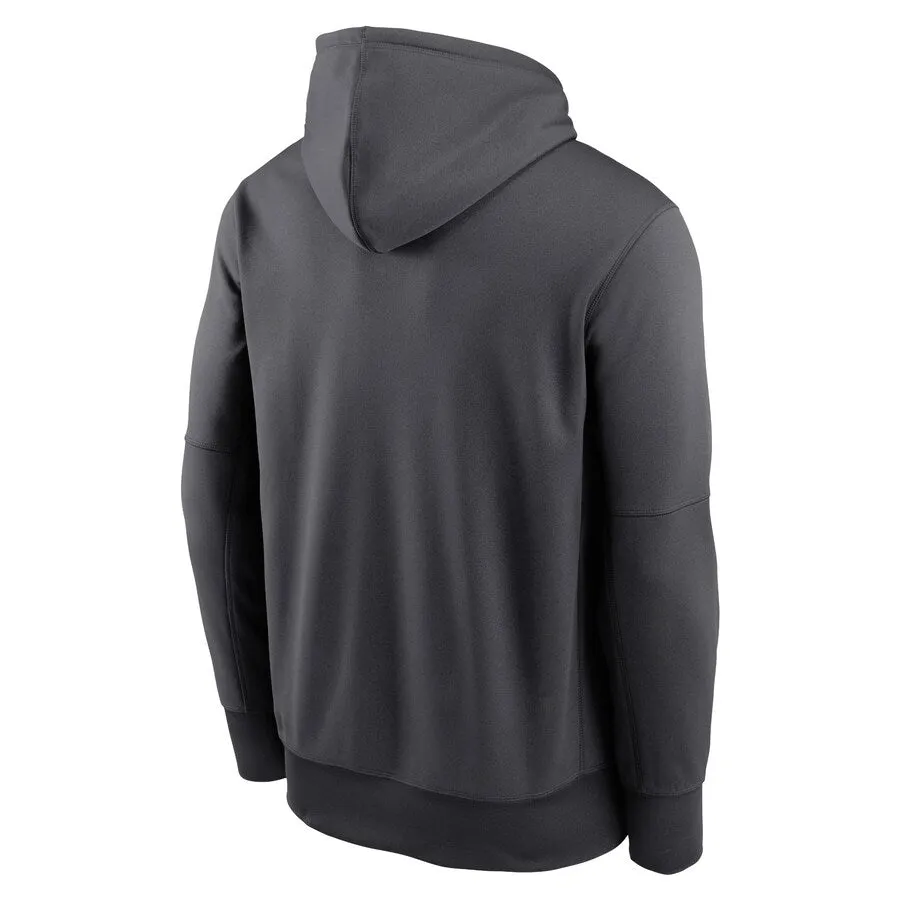 San Francisco Giants Nike Therma Bracket Icon Performance Hoodie - Charcoal